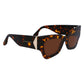Victoria Beckham Brown Acetate Sunglasses