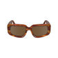 Victoria Beckham Brown Acetate Sunglasses