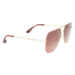 Victoria Beckham Gold Metal Sunglasses