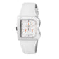 Laura Biagiotti White Leather Dress Watch