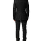 Dolce & Gabbana Black Brocade Single Breasted 2 Piece Suit