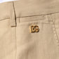 Dolce & Gabbana Beige Linen Single Breasted 2 Piece Suit