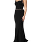 Dolce & Gabbana Black Embellished Sheath Mermaid Gown Dress