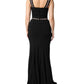 Dolce & Gabbana Black Embellished Sheath Mermaid Gown Dress