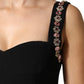 Dolce & Gabbana Black Embellished Sheath Mermaid Gown Dress