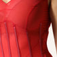 Dolce & Gabbana Red Silk Sleeveless Sheath V-neck Midi Dress