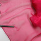 Dolce & Gabbana Pink Silk Embellished A-line Midi Dress