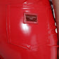 Dolce & Gabbana Shiny Red High Waist Skinny Trouser Pants