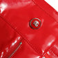 Dolce & Gabbana Shiny Red High Waist Skinny Trouser Pants
