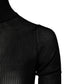 Dolce & Gabbana Black Viscose Turtle Neck Pullover Top