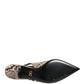 Dolce & Gabbana Multicolor Leather Heels Slingback Shoes