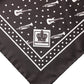 Dolce & Gabbana Black Guitar Trumpet Men Handkerchief Scarf