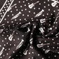 Dolce & Gabbana Black Guitar Trumpet Men Handkerchief Scarf
