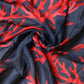 Dolce & Gabbana Blue Red Coral Print Square Foulard Men Scarf