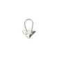 Prada Black Stainless Steel Keychain