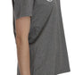 BYBLOS Cotton Grey Short Sleeve Round Neck Top T-shirt Blouse