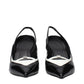 Givenchy Black Leather Wedge Sandals