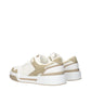 Dolce & Gabbana White Fabric Low Top Sneakers