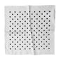 Dolce & Gabbana White Polka Dot Square Handkerchief Scarf