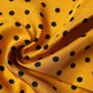 Dolce & Gabbana Orange Polka Dot Square Handkerchief Scarf