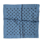 Dolce & Gabbana Blue Polka Dot Square Handkerchief Scarf