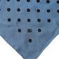 Dolce & Gabbana Blue Polka Dot Square Handkerchief Scarf