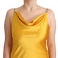 Ralph Lauren Yellow Sheath Sleeveless Long Gown Women Dress