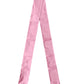 Dolce & Gabbana Pink Silk Fringes Neck Wrap Foulard Scarf