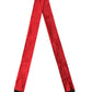 Dolce & Gabbana Red Silk Fringes Neck Wrap Foulard Scarf