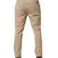 Daniele Alessandrini Beige Cotton Skinny Chino Trouser Pants