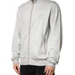 Dolce & Gabbana Light Gray Cotton Zipped Cardigan Sweater