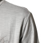 Dolce & Gabbana Light Gray Cotton Zipped Cardigan Sweater