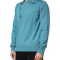 Dolce & Gabbana Teal Wool Collared Polo Pullover Sweater