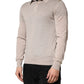Dolce & Gabbana Beige Cashmere Collared PoloPullover  Sweater