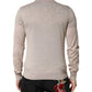 Dolce & Gabbana Beige Cashmere Collared PoloPullover  Sweater