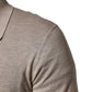 Dolce & Gabbana Beige Cashmere Collared PoloPullover  Sweater