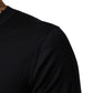 Dolce & Gabbana Black Cashmere V-Neck Men Pullover Sweater