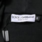 Dolce & Gabbana Black Logo Zipped Hooded Sweatshirt Sweater