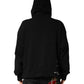 Dolce & Gabbana Black LOVE Cotton Hooded Sweatshirt Sweater