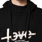 Dolce & Gabbana Black LOVE Cotton Hooded Sweatshirt Sweater