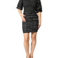 Patrizia Pepe Black White Polka Dot Short Sleeves Mini Dress