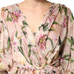 Dolce & Gabbana Pink Lily Print A-line Pleated Maxi Dress