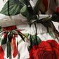 Dolce & Gabbana White Floral Print Cotton Jumpsuit Dress