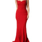 Dolce & Gabbana Red Embellished Bodycon Long Gown Dress