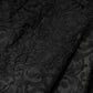 Dolce & Gabbana Black Floral Brocade High Waisted Trouser Pants