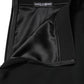 Dolce & Gabbana Black Mid Waist A-line Knee Length Skirt