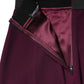 Dolce & Gabbana Maroon Mid Waist Pencil Cut Midi Skirt