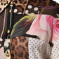 Dolce & Gabbana Multicolor Patchwork Silk CollaredBlouse Top