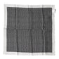 Dolce & Gabbana White Black Patterned Square Foulard Scarf