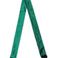 Dolce & Gabbana Green Silk Fringes Neck Wrap Foulard Scarf